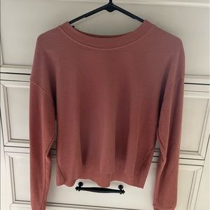 Forever 21 rusty orange long sleeve crop